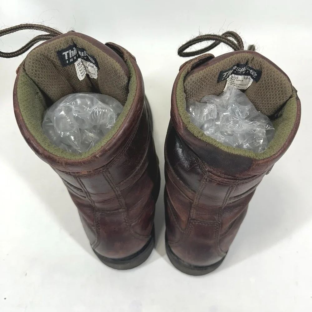 Browning Men BR10120 Hunting Boots Sz 10 M Brown Leather Gore-Tex Thinsulate